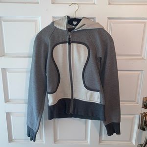 Gray lululemon scuba hoodie jacket